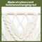 Macrame Woven Wall Hanging, Bohemian Wall Decor Chic Woven Tapestry Handmade Crafts Tassel Lace Hanging Home Decor Perfect for Bedroom Living Room Apartment (Beige)